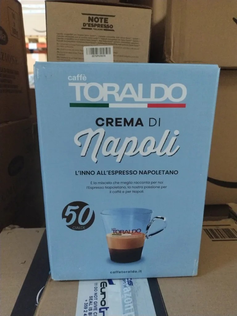 Toraldo Coffee Capsules, 44 mm, 50 Capsules of Naples, CA