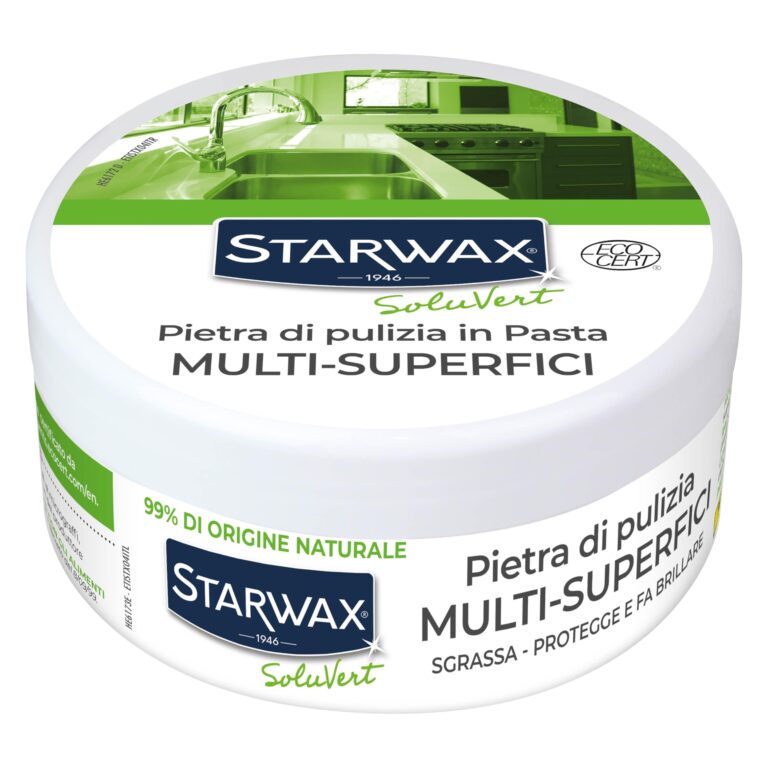 STARWAX Soluvert Multi Surface Cleansing White Stone - Multi-Purpose Cleaning Product - Allergen Free Fragrance - 100% Active Matter of Natural Origin - 375g